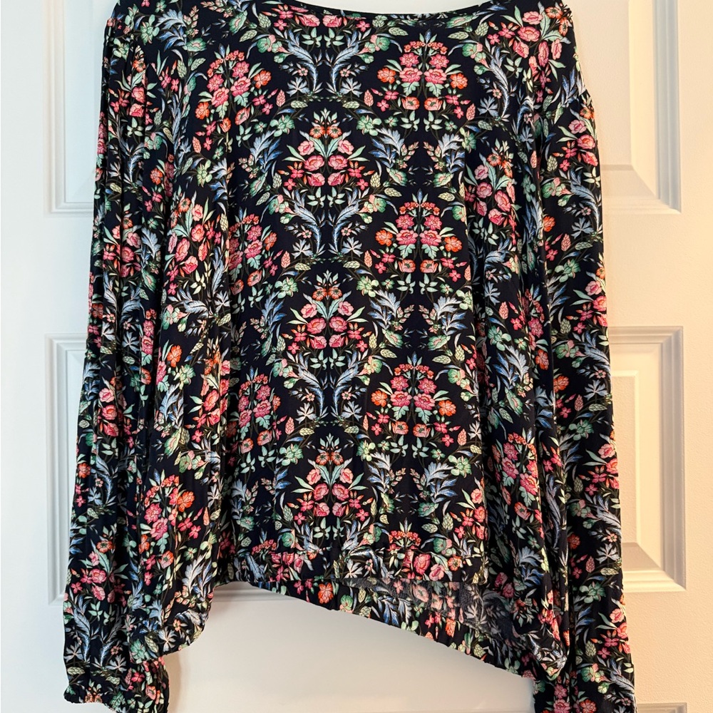 Floral Black Shirt